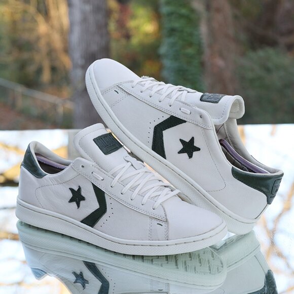 Converse John Varvatos Pro Leather Low White Green 2012 - Picture 7 of 15